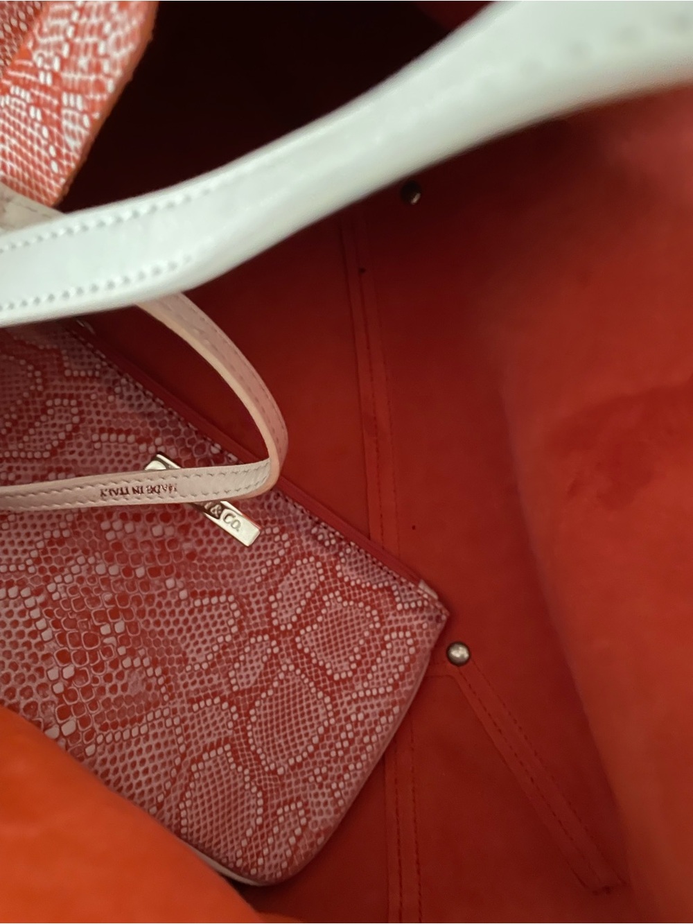 Tiffany & Co. Snake-Print tote with pouchette - Picture 8 of 16